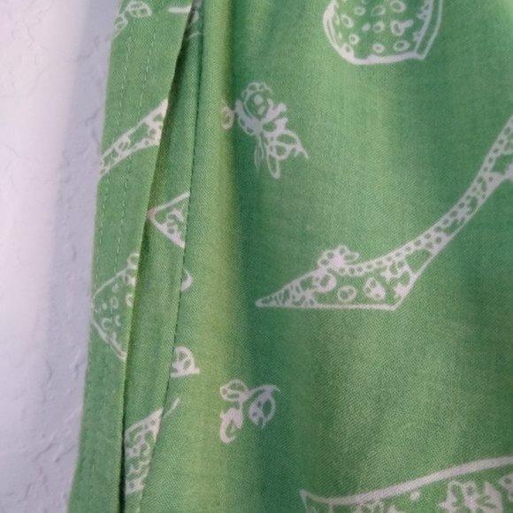 Ashlyn Kate Palazzo Pants Capri Print Green - Picture 7 of 10